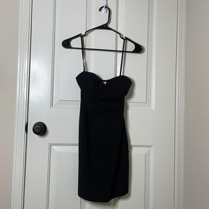 Black Mini Strapless Dress